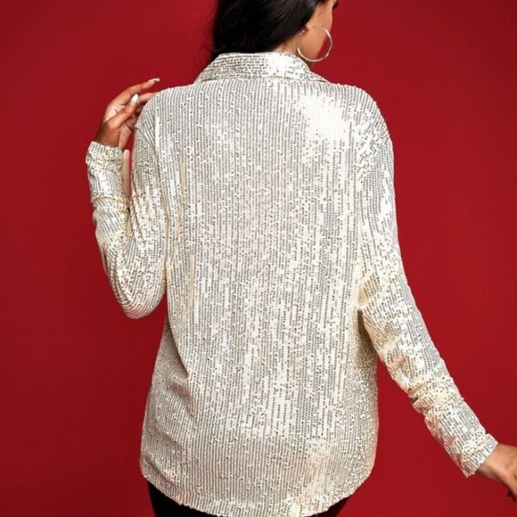 Glamorous Sequin Blouse - Picture 4 of 5